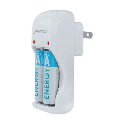 CARGADOR DE BATERIAS AA X 2 PIEZAS